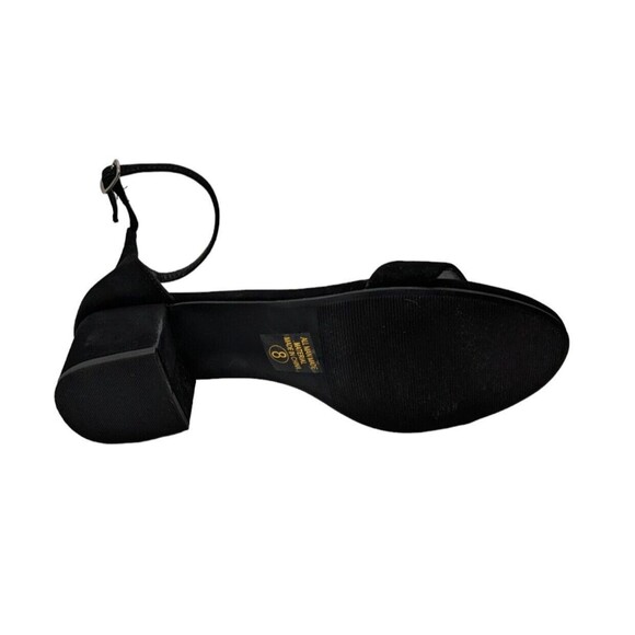 Women's City Classified Open Toe Block Heel Sandal Sz. 8 Black Ankle Strap EUC - Picture 12 of 12